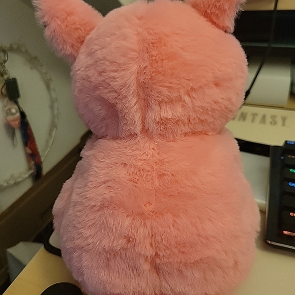 Cuddly 11 inch Plush Pink Bat Stuffed Animal Halloween Stuffed Plush Toy Plush - Picture 6 of 7